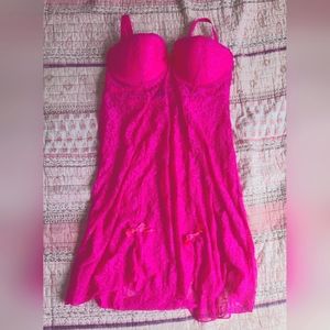 Pink Lace Lingerie